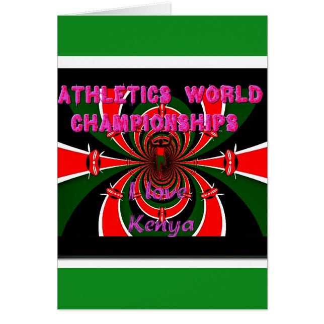 Cartão Esporte Internacional do Quênia (Frente)
