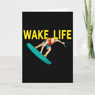 Cartão Esportes Aquáticos de Surf e Wakeboard Wake Life