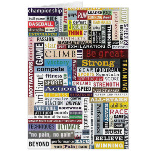 Cartão Esportes, atleta, futebol, beisebol