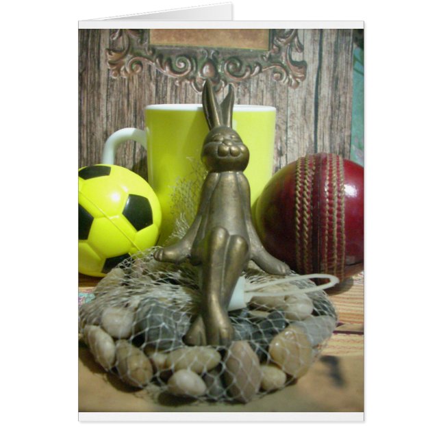 Cartão Esportes espectadores de críquete de futebol (Frente)