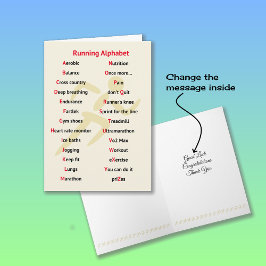 Cartão Esportes por alfabeto de corredor temáticos