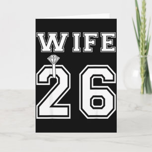 Cartão Esposa 2026 marido casamento festa de noivado