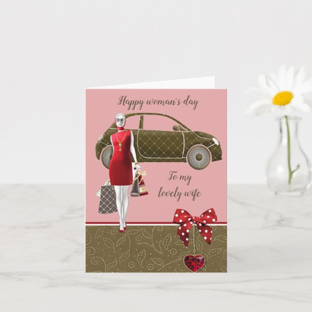 Cartão Esposa adorável ótima (Planta pequena)