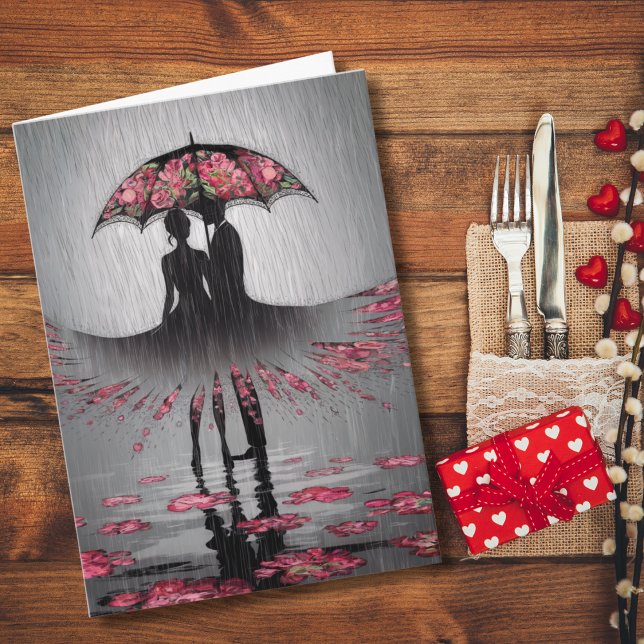 Cartão Esposa de Aniversário ou Marido Romântico Moderno (Criador carregado)