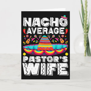 Cartão Esposa de Pastor Não Média Pregadora Religiosa Cin