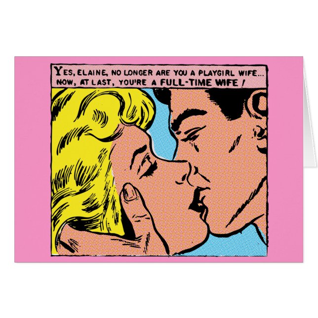 Cartão Esposa de Playgirl -- (Frente Horizontal)