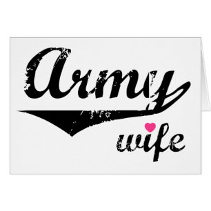 Cartão Esposa do Exército