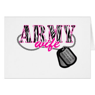 Cartão Esposa do Exército