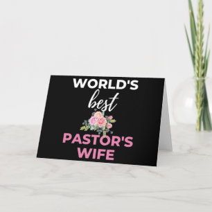 Cartão Esposa do Melhor Pastor do Mundo