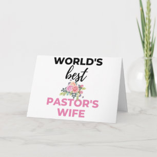 Cartão Esposa do Melhor Pastor do Mundo