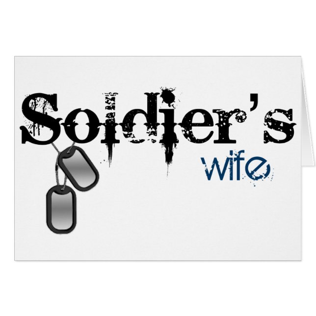 Cartão Esposa do Soldado (Frente Horizontal)