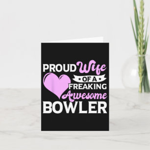 Cartão Esposa do treinador do jogador de boliche Bowler