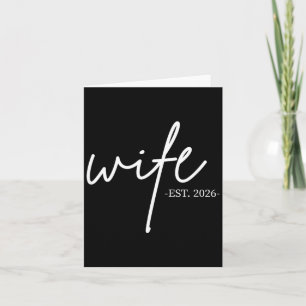 Cartão Esposa Est 2026 Casados Lua de Mel Casais