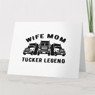 Cartão Esposa Mãe Trucker Legend Cotes