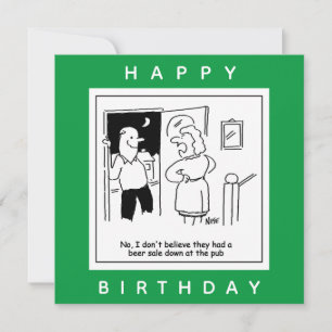 Cartão Esposa não acredita que Pub tinha um desenho de ce