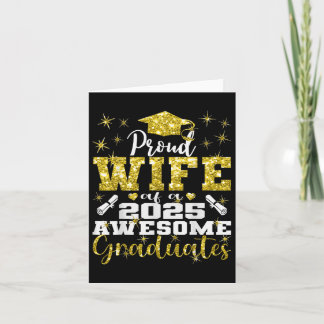 Cartão Esposa Super Orgulhosa De Graduação De Mais velho