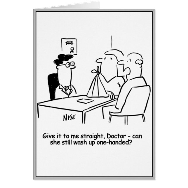 Cartão Esposa tem um Braço Quebrado em um Sling (Frente)