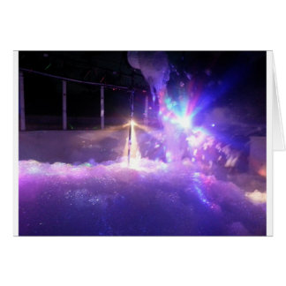 Cartão Espuma azul das luzes de lasers
