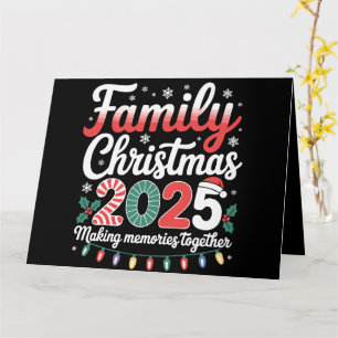 Cartão Esquadra de Natal da Família 2025, que Combina com