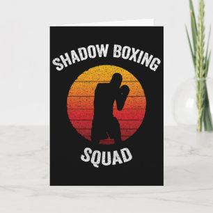 Cartão Esquadrão de Boxe Fantasma Kickboxing Vintage