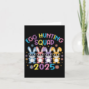 Cartão Esquadrão De Caça De Ovos 2025 Família Bunny Felz