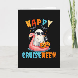 Cartão Esquadrão de Cruzeiro de Halloween Família 2025 Tr