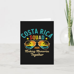 Cartão Esquadrão de Férias na Costa Rica 2025 Férias Fami