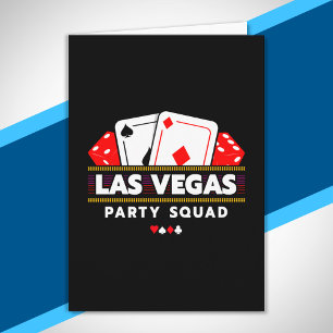 Cartão Esquadrão de Festa Vegas - Viagem a Vegas - Esquad
