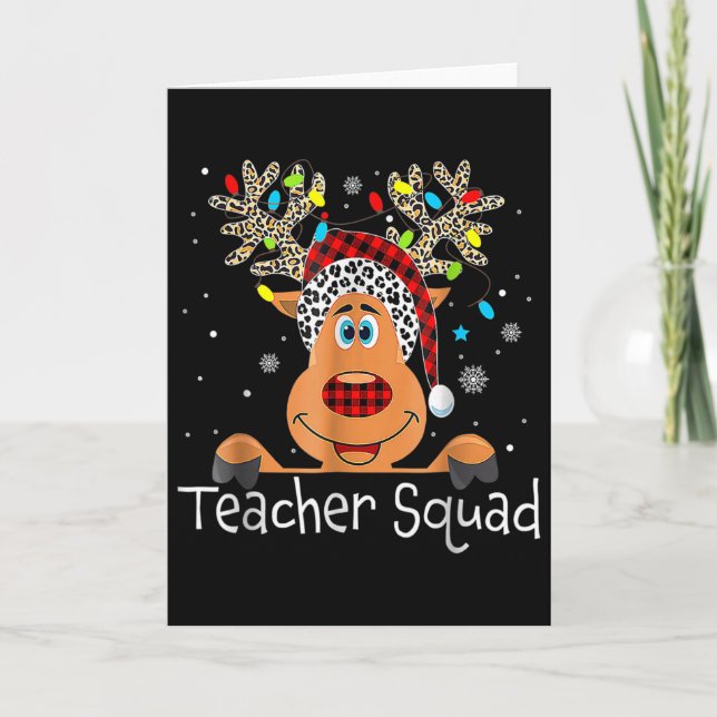 Cartão Esquadrão de Professores Rena de Natal  (Frente)