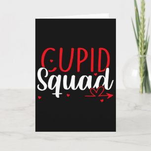 Cartão Esquadrão do Cupido Corações Dia dos Namorados Cup