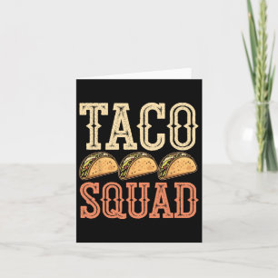 Cartão Esquadrão do Taco Engraçado