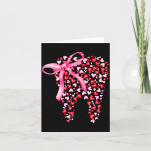 Cartão Esquadrão Odontológico Valentines Coração Fofo Den