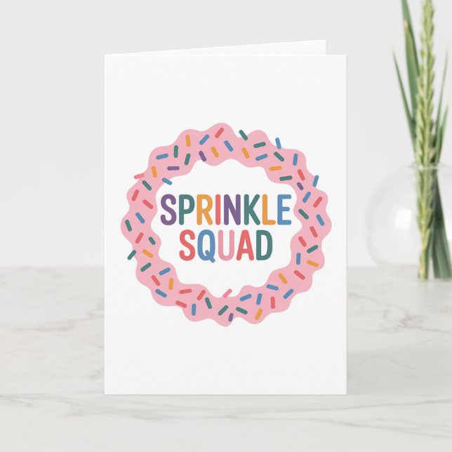Cartão Esquadrão Sprinkle | Baby Sprinkle (Frente)