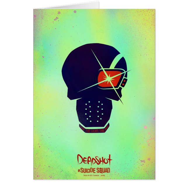 Cartão Esquadrão Suicida | Ícone de cabeça morto (Frente)