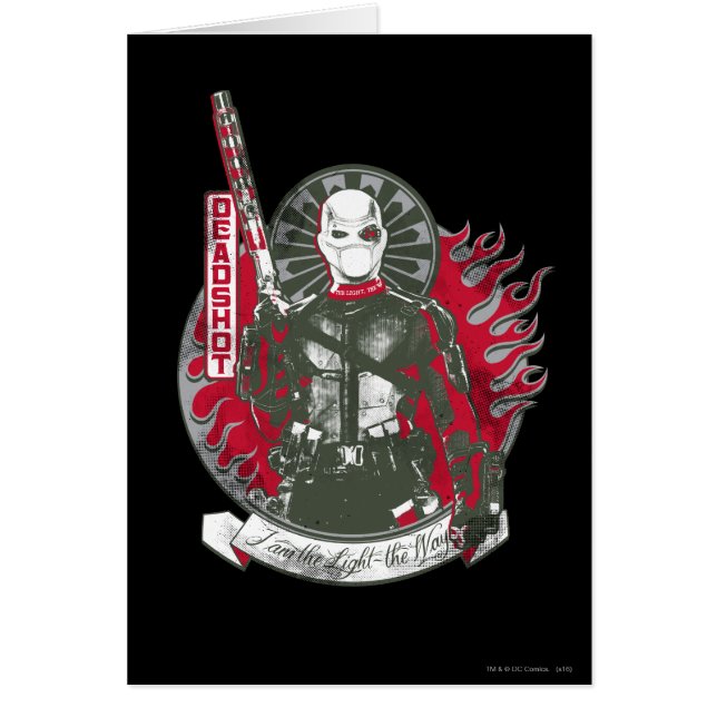 Cartão Esquadrão Suicida | Imagem final "I am the Light" (Frente)