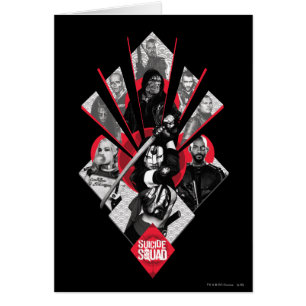 Cartão Esquadrão Suicida Task Force X Gráfico Japonês