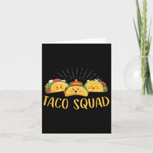 Cartão Esquadrão Taco Engraçado Cinco De Maio Comida Mexi