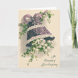 Cartão Esqueça-me-não-Lily do Vale Bell