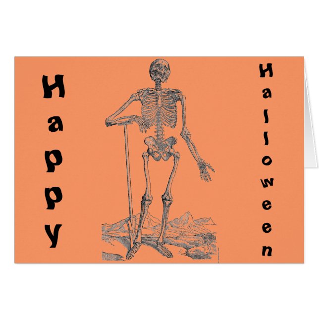 Cartão Esqueleto (Frente Horizontal)