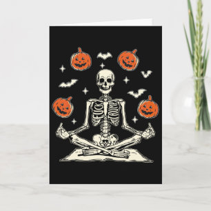 Cartão Esqueleto Anti Trump Halloween Camiseta Manga Long