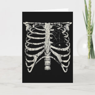 Cartão Esqueleto Caixa Torácica Horror Alt Goth Fantasia