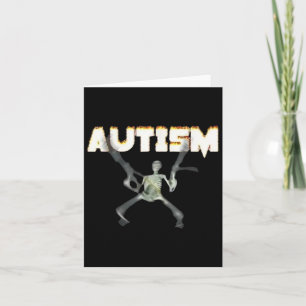 Cartão Esqueleto de Consciência Autismo - Gráfico de Supo