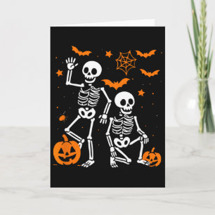 Cartão Esqueleto engraçado anti-Trump de Halloween