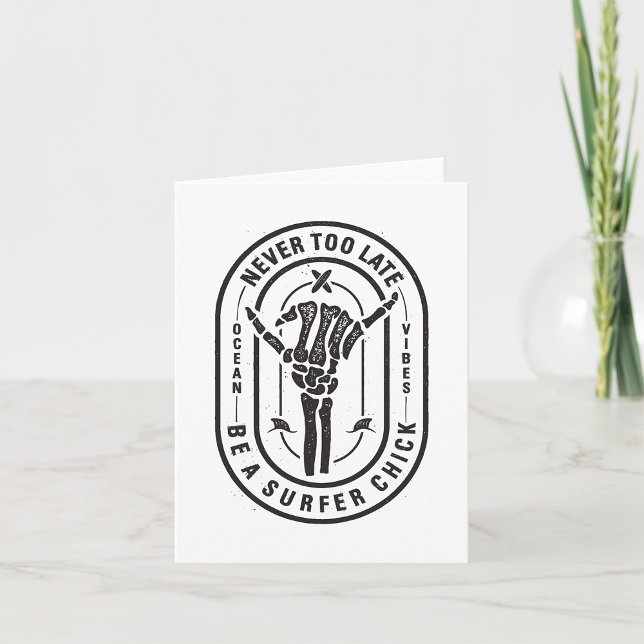 Cartão Esqueleto Nunca Demorado Sobreviver A Víblias Do O (Criador carregado)