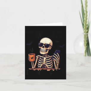 Cartão Esqueleto Sarcástico - Halloween - Fato Divertido,