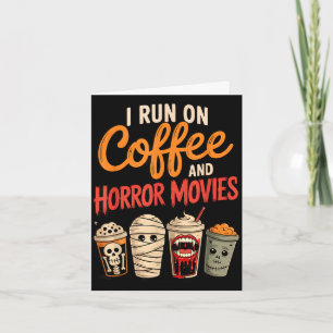 Cartão Esqueleto vampiro que funciona à base de café e fi