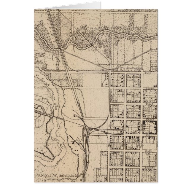 Cartão Esquema topográfico, site observatório (Frente)