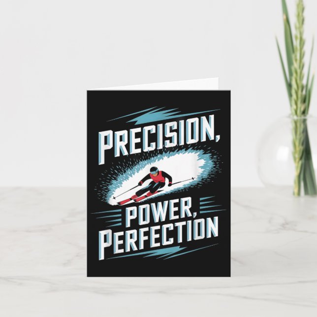 Cartão Esqui alpino de precisão de potência (Frente)