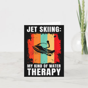 Cartão Esqui aquático tipo terapia aquática esporte jet