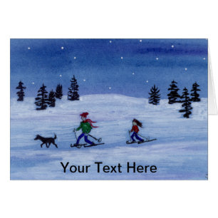 Cartão Esqui Cruzado